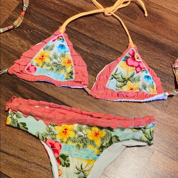 Bright colorful bikini small coverage - Picture 4 of 5